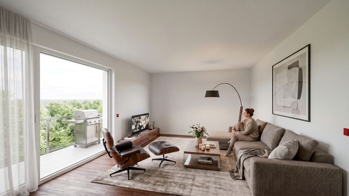 Raumkonzept mit Visualisierung – leerstehende Wohnung